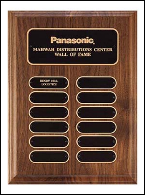 Perpetual Plaque with 12 Oval Plates (9"x12")